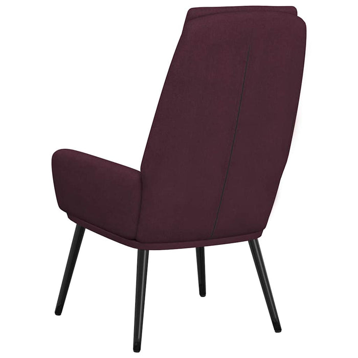 Scaun de relaxare, violet, material textil WALTI