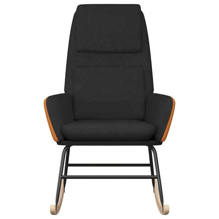 Scaun balansoar, negru, material textil WALTI