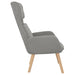 Scaun de relaxare, gri deschis, catifea - WALTI WALTI