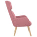 Scaun de relaxare, roz, catifea - WALTI WALTI