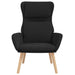 Scaun de relaxare, negru, catifea - WALTI WALTI