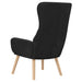 Scaun de relaxare, negru, catifea - WALTI WALTI