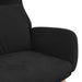 Scaun de relaxare, negru, catifea - WALTI WALTI
