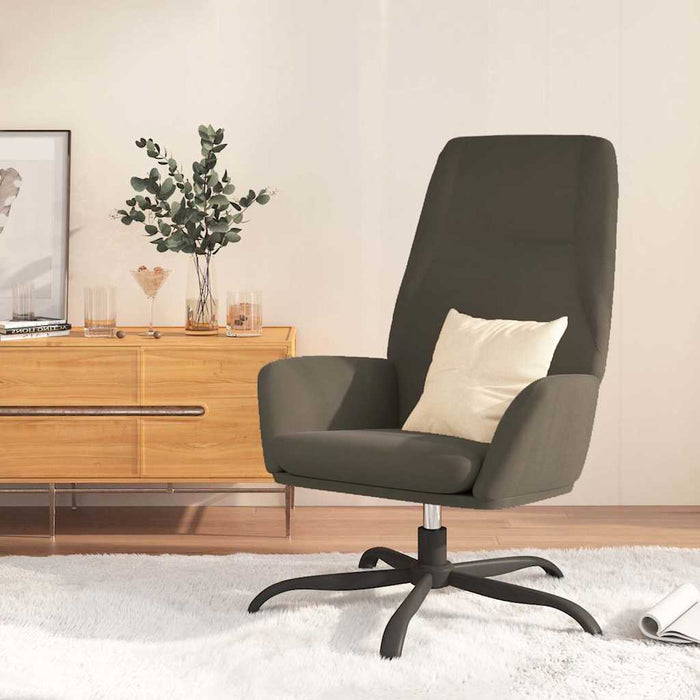 Fotoliu rabatabil, gri închis, piele întoarsă artificială WALTI