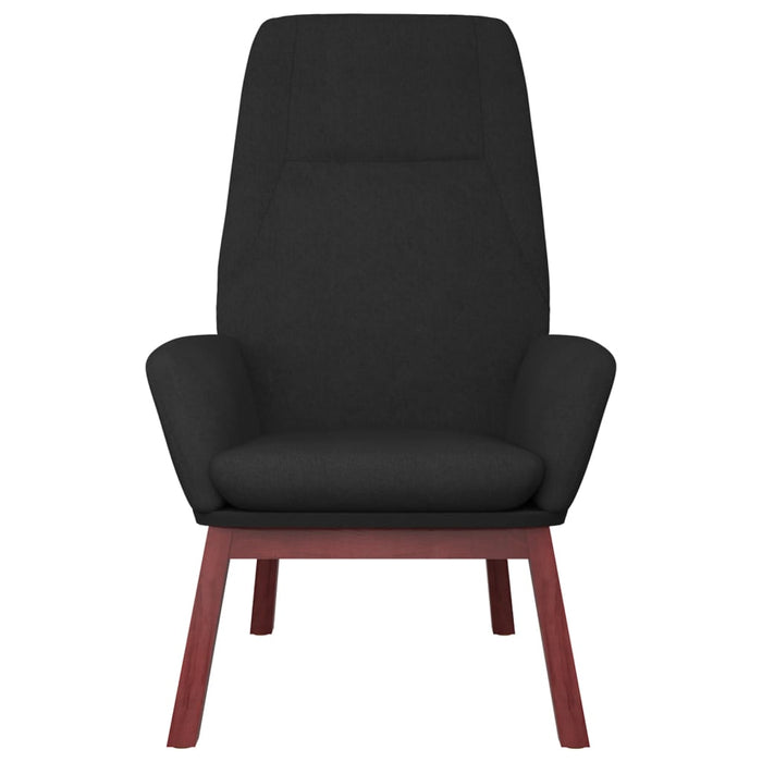 Scaun de relaxare, negru, material textil WALTI