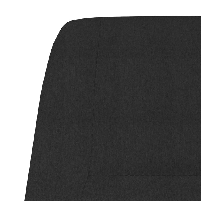 Scaun de relaxare, negru, material textil WALTI