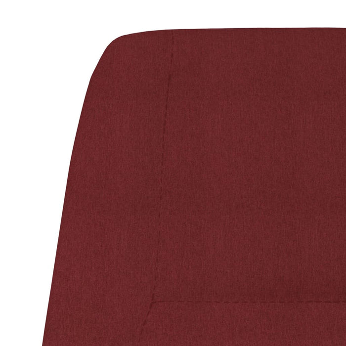 Scaun de relaxare, roșu vin, material textil WALTI