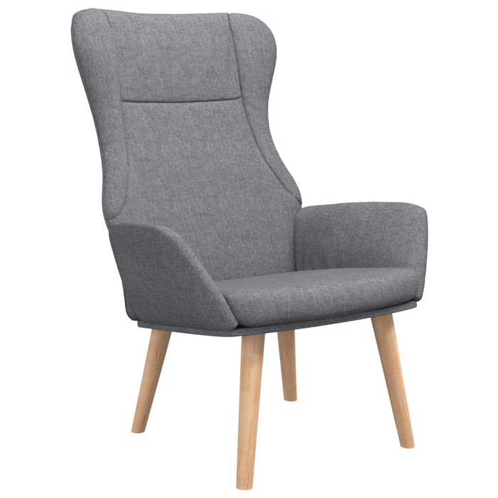 Scaun de relaxare, gri deschis, material textil WALTI