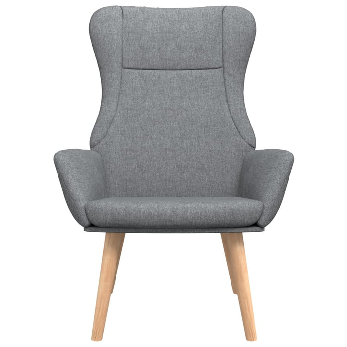 Scaun de relaxare, gri deschis, material textil WALTI