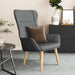 Scaun de relaxare, gri închis, material textil - WALTI WALTI