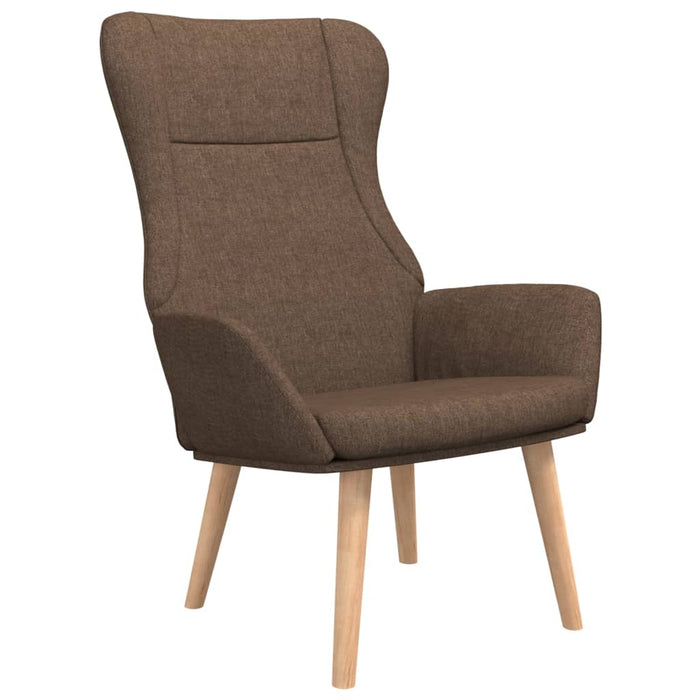 Scaun de relaxare, maro, material textil WALTI