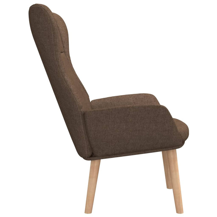 Scaun de relaxare, maro, material textil WALTI