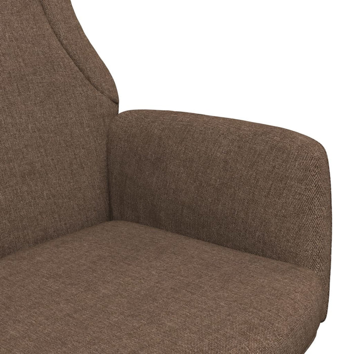 Scaun de relaxare, maro, material textil WALTI