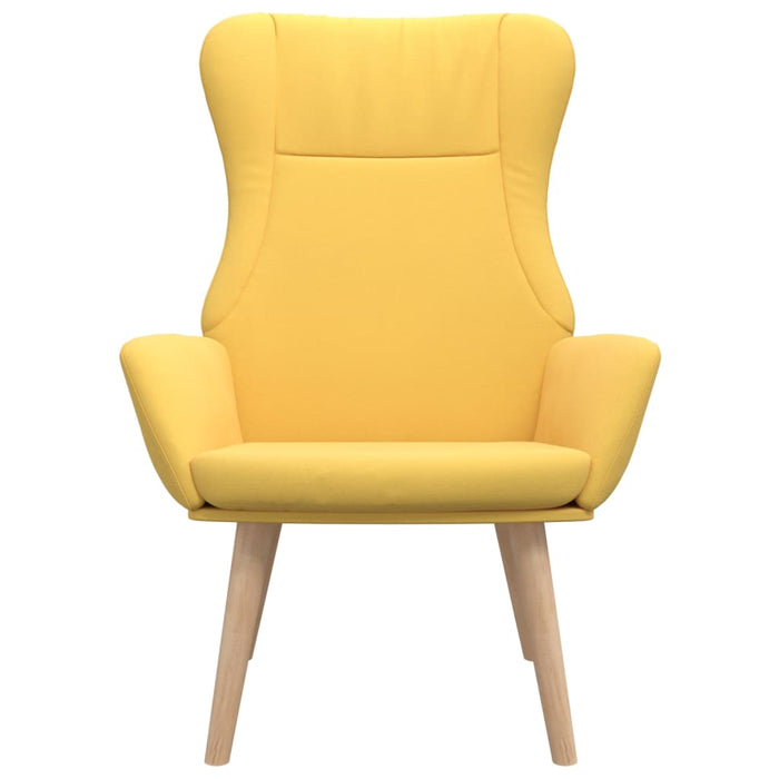 Scaun de relaxare, galben muștar, material textil WALTI