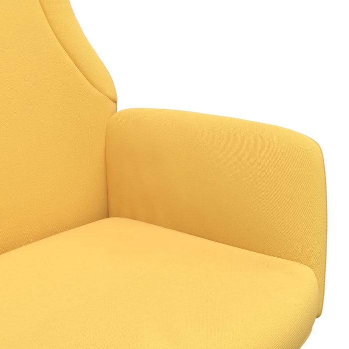 Scaun de relaxare, galben muștar, material textil WALTI