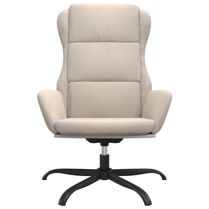 Scaun de relaxare, crem, piele întoarsă ecologică WALTI