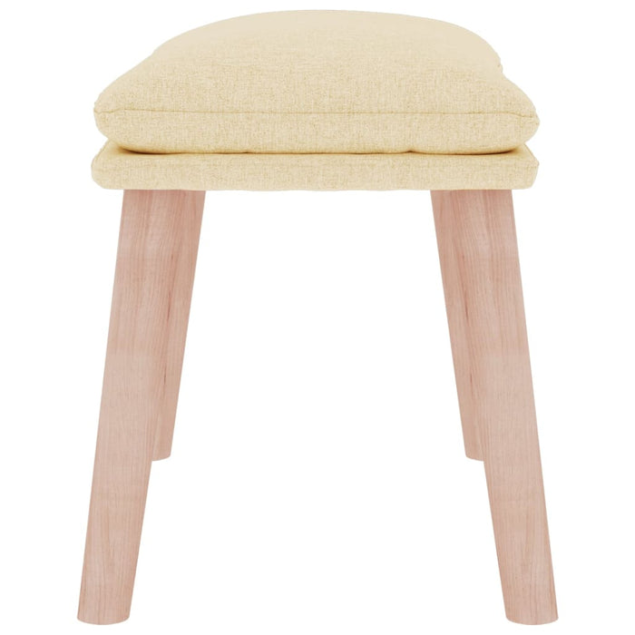 Taburet, crem, 45x29,5x35 cm, material textil - WALTI WALTI