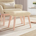 Taburet, crem, 45x29,5x35 cm, material textil - WALTI WALTI