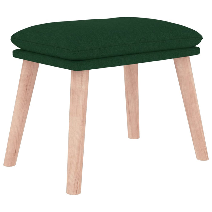 Taburet, verde închis, 45x29,5x35 cm, material textil - WALTI WALTI