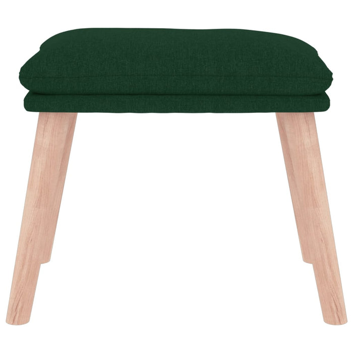 Taburet, verde închis, 45x29,5x35 cm, material textil - WALTI WALTI