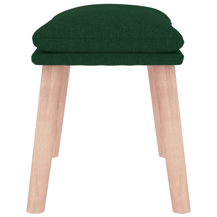 Taburet, verde închis, 45x29,5x35 cm, material textil - WALTI WALTI