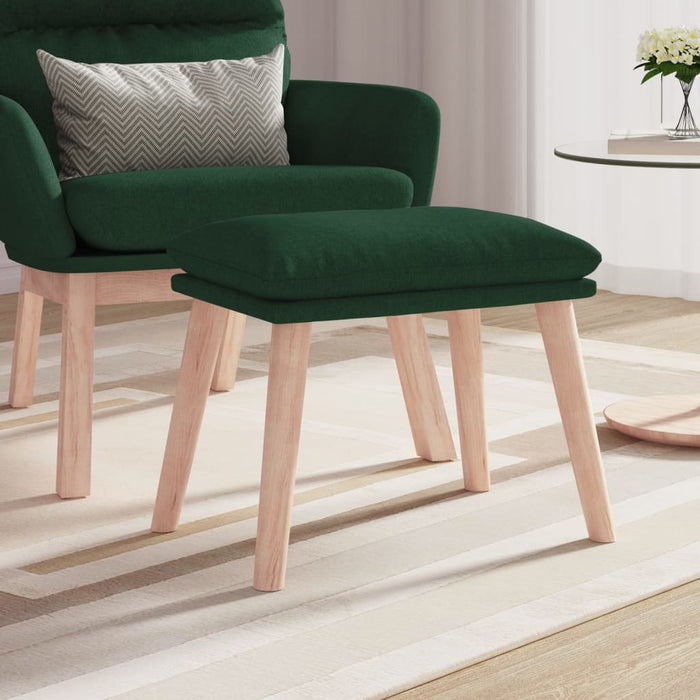 Taburet, verde închis, 45x29,5x35 cm, material textil - WALTI WALTI