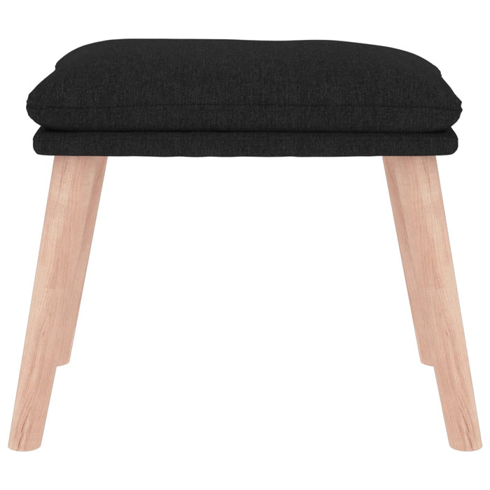 Taburet, negru, 45x29,5x35 cm, material textil - WALTI WALTI