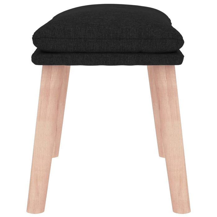 Taburet, negru, 45x29,5x35 cm, material textil - WALTI WALTI