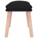 Taburet, negru, 45x29,5x35 cm, material textil - WALTI WALTI