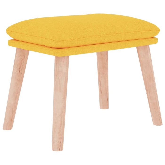 Taburet, galben muștar, 45x29,5x35 cm, material textil - WALTI WALTI