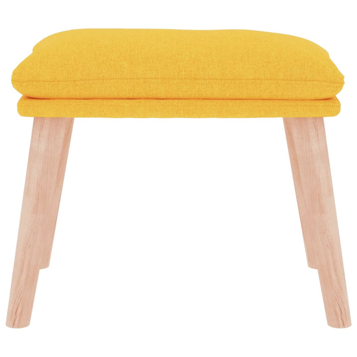 Taburet, galben muștar, 45x29,5x35 cm, material textil - WALTI WALTI