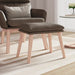 Taburet, gri taupe, 45x29,5x35 cm, material textil - WALTI WALTI
