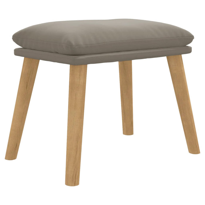 Taburet, gri deschis, 45x29,5x35 cm, catifea - WALTI WALTI