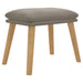 Taburet, gri deschis, 45x29,5x35 cm, catifea - WALTI WALTI