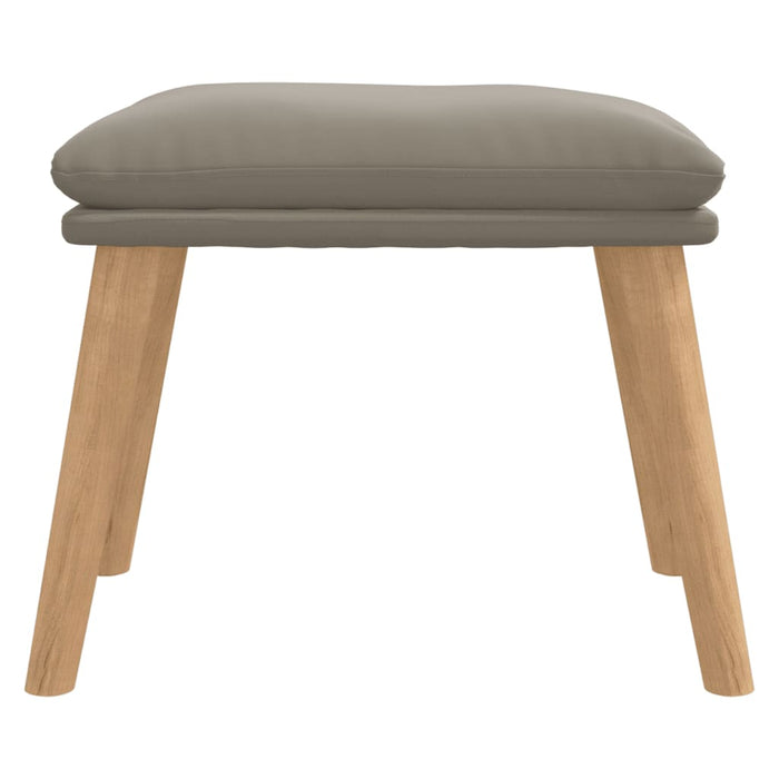 Taburet, gri deschis, 45x29,5x35 cm, catifea - WALTI WALTI