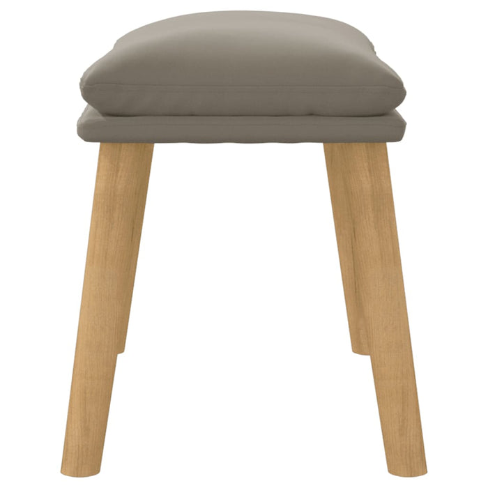 Taburet, gri deschis, 45x29,5x35 cm, catifea - WALTI WALTI