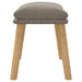 Taburet, gri deschis, 45x29,5x35 cm, catifea - WALTI WALTI