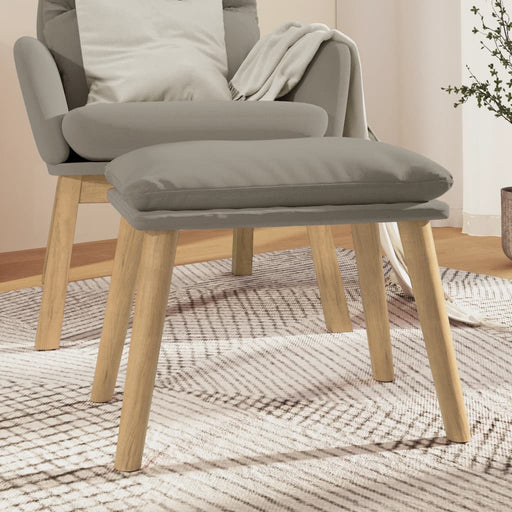 Taburet, gri deschis, 45x29,5x35 cm, catifea - WALTI WALTI