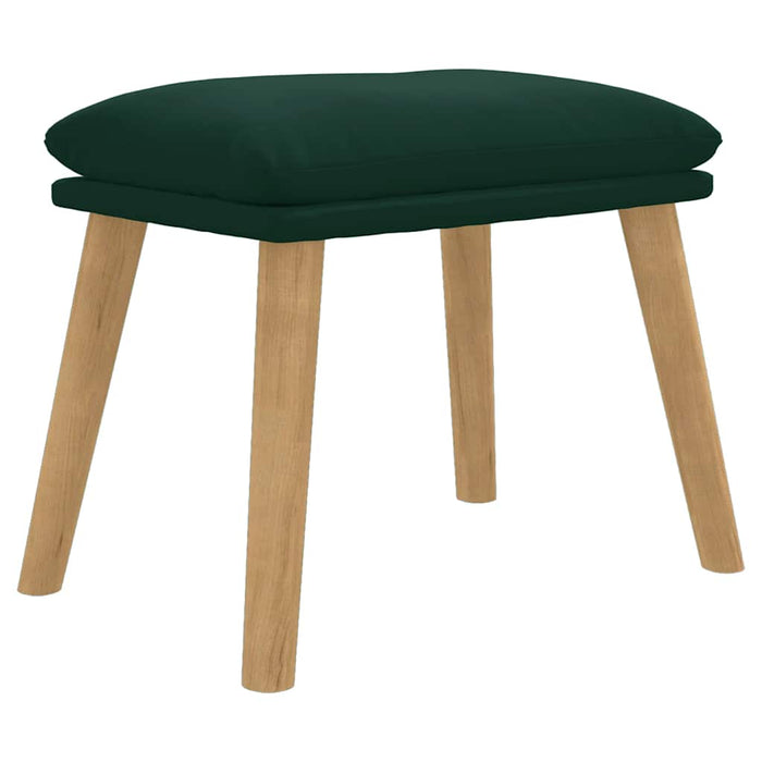 Taburet, verde închis, 45x29,5x35 cm, catifea - WALTI WALTI