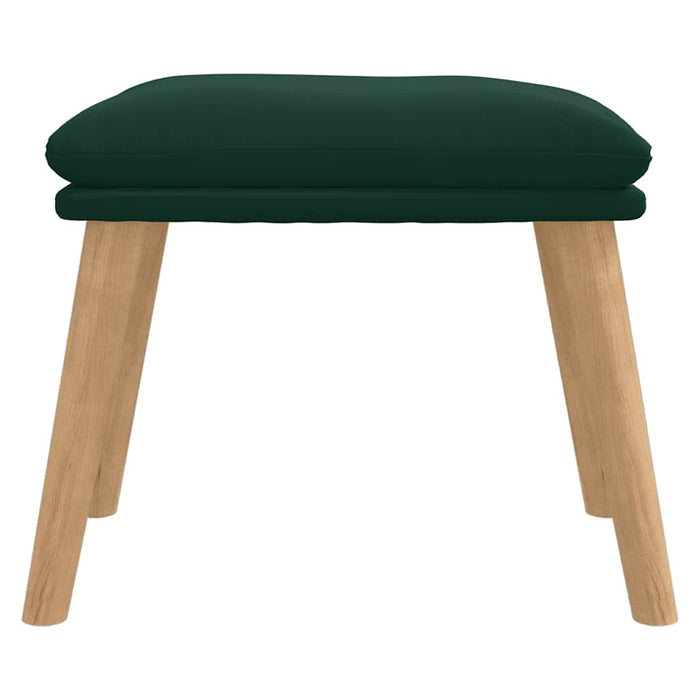 Taburet, verde închis, 45x29,5x35 cm, catifea - WALTI WALTI