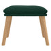 Taburet, verde închis, 45x29,5x35 cm, catifea - WALTI WALTI