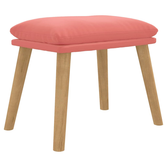 Taburet, roz, 45x29,5x35 cm, catifea - WALTI WALTI