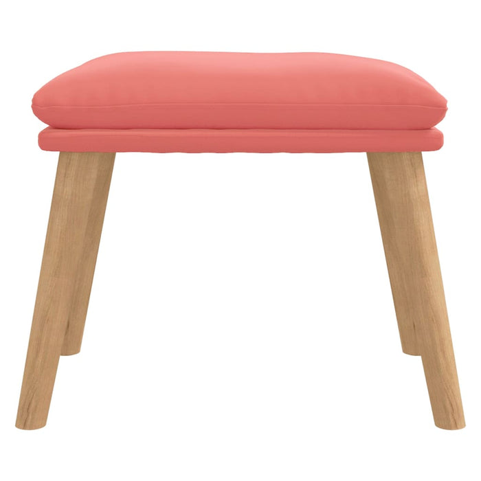 Taburet, roz, 45x29,5x35 cm, catifea - WALTI WALTI