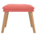 Taburet, roz, 45x29,5x35 cm, catifea - WALTI WALTI