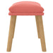 Taburet, roz, 45x29,5x35 cm, catifea - WALTI WALTI
