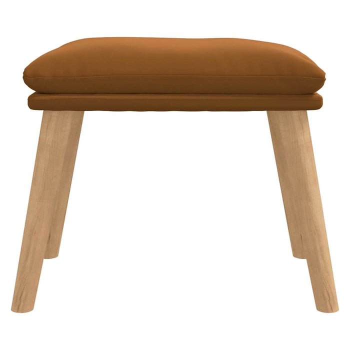 Taburet, maro, 45x29,5x35 cm, catifea WALTI