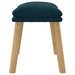 Taburet, albastru, 45x29,5x35 cm, catifea - WALTI WALTI
