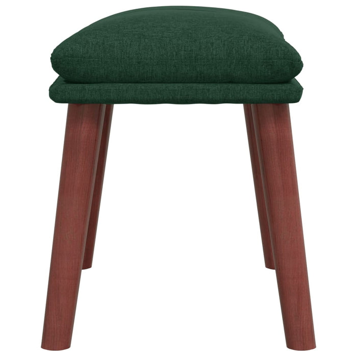 Taburet, verde închis, 45x29,5x35 cm, material textil - WALTI WALTI