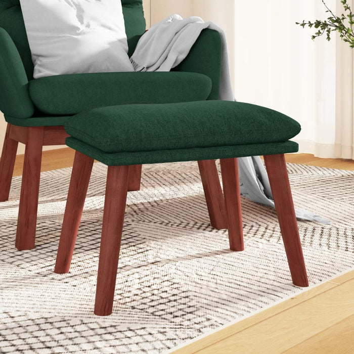 Taburet, verde închis, 45x29,5x35 cm, material textil - WALTI WALTI