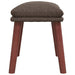 Taburet, gri taupe, 45x29,5x35 cm, material textil - WALTI WALTI